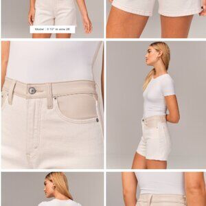 Womens Abercrombie & Fitch Dad shorts, size 33/16